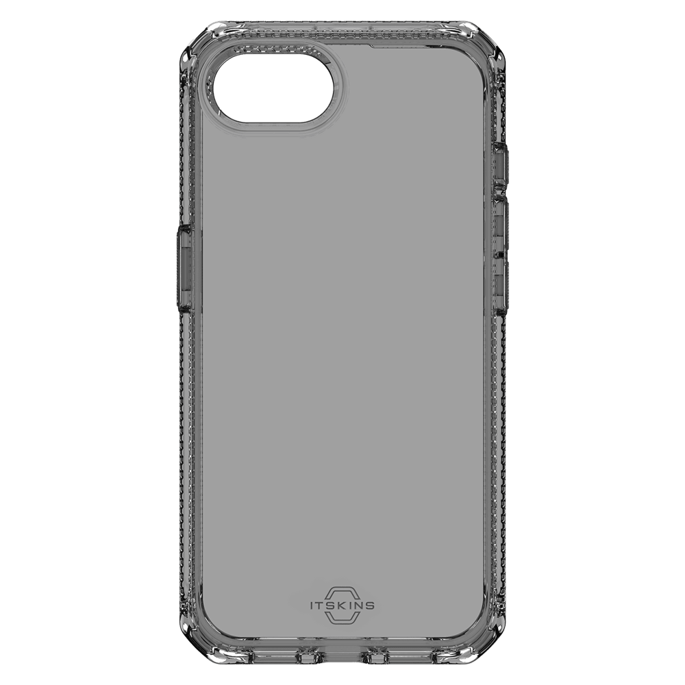 Alt View 4. Itskins - Spectrum_R Clear Case for Apple iPhone 16e / iPhone 15 / iPhone 14 / iPhone 13 - Black.