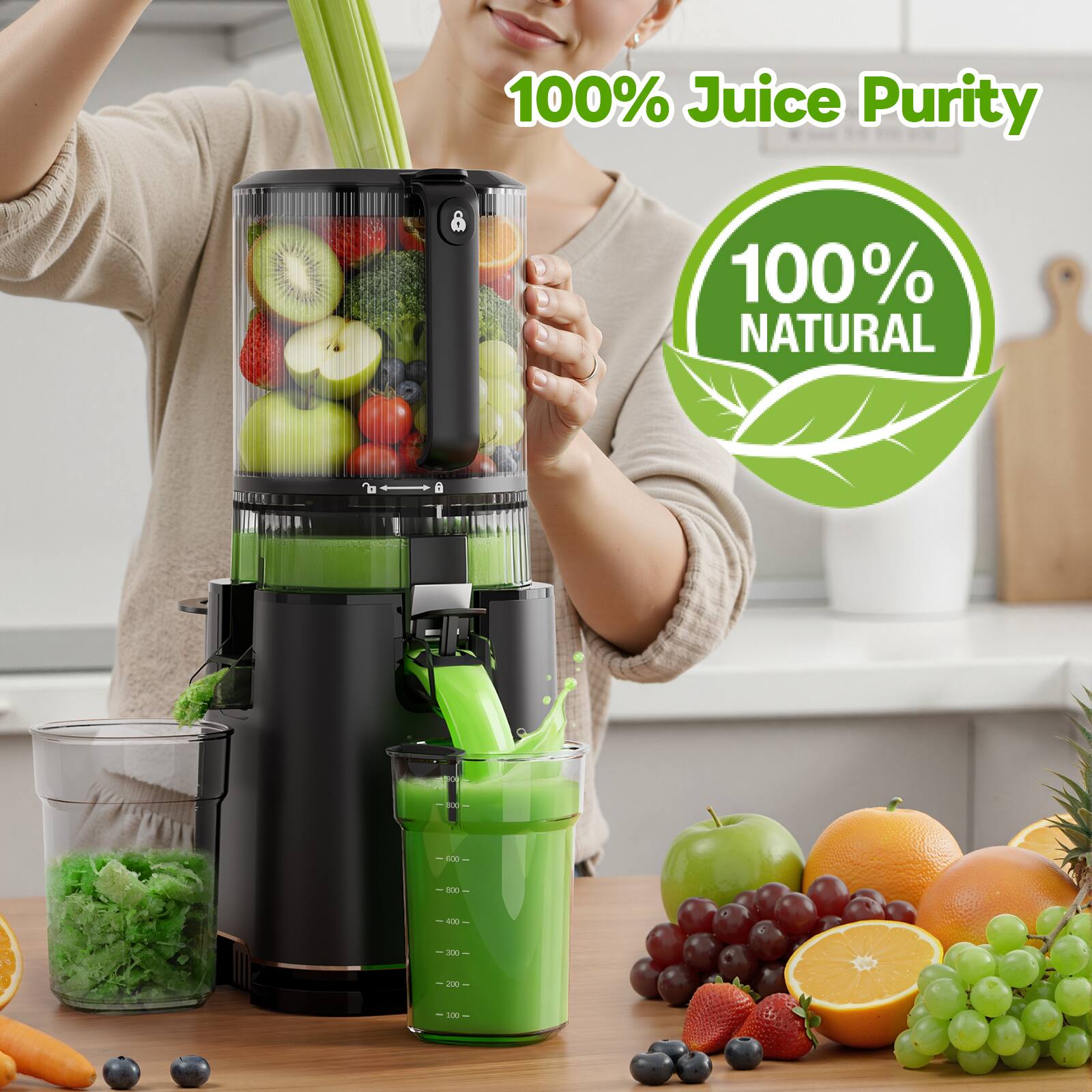 100% Juice Purity  
100% Natural