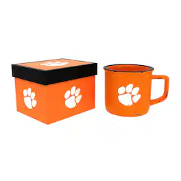 Evergreen Enterprises - Clemson Tigers 14oz. Ceramic Camp Cup with Gift Box - Multicolor