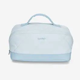 Hynes Eagle - Quilted Makeup Bag Organizer – Structured Base - Sky Blue