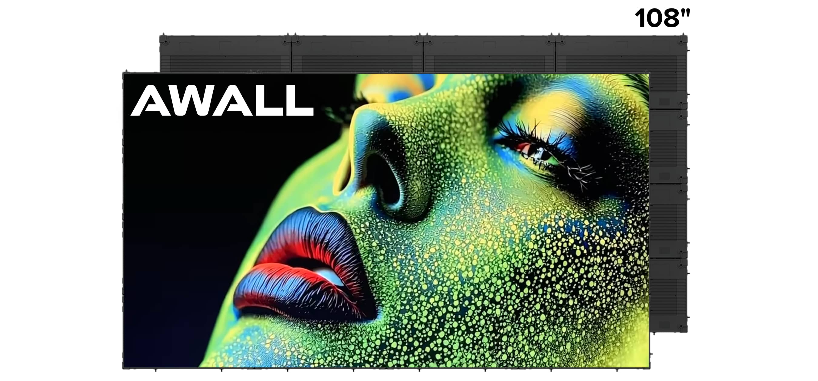 AWALL - 108" CoB MicroLED TV C series 0.9 Pixel Pitch 16:9 External Processor