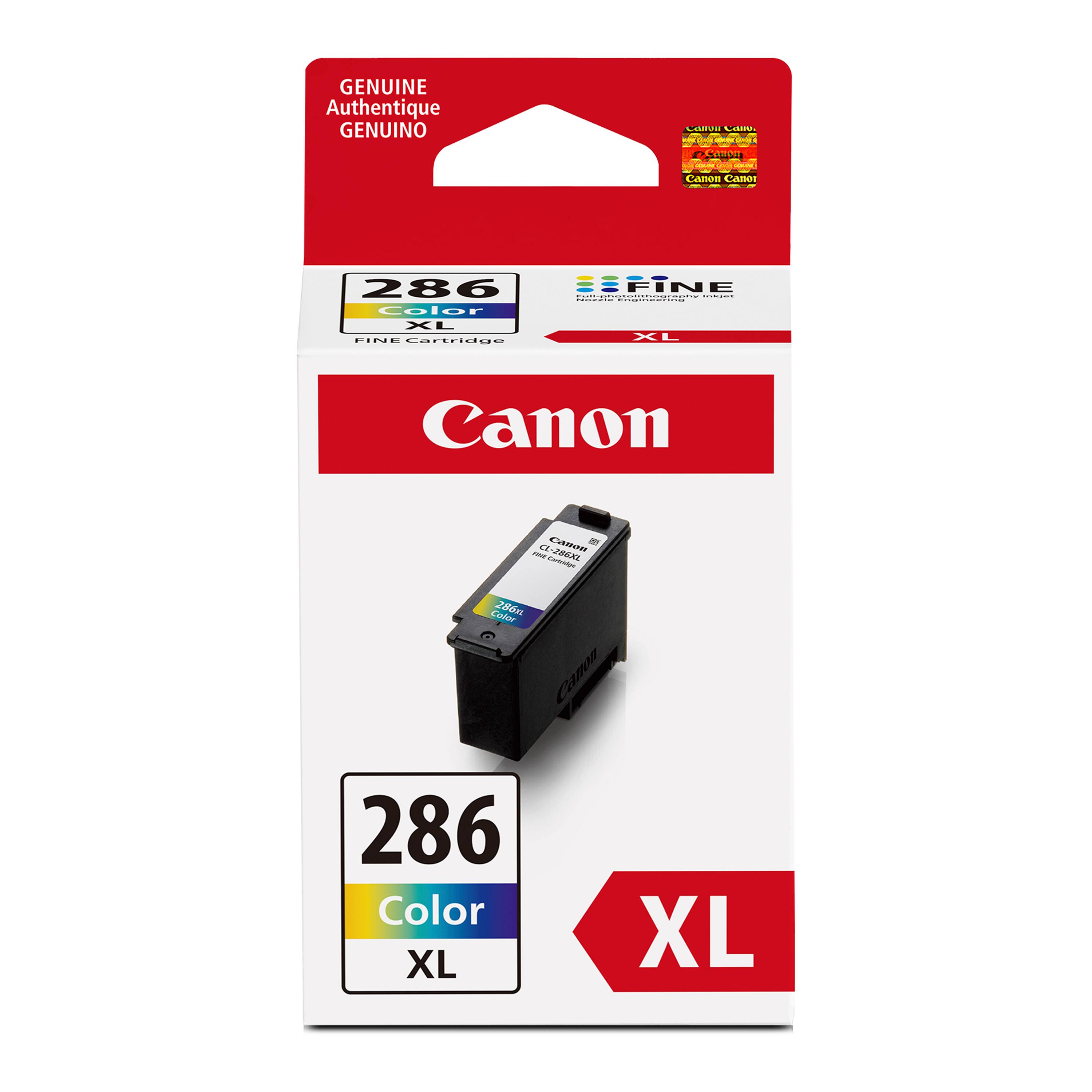 GENUINE Authentique GENUINO  
LIAE LHN - SO Canon AROI 286  
EIFINE  
I : Color XL FINE  
sanridge XL Canon UT - - C-JR C  
Color 286 Canon 286 Color XL XL