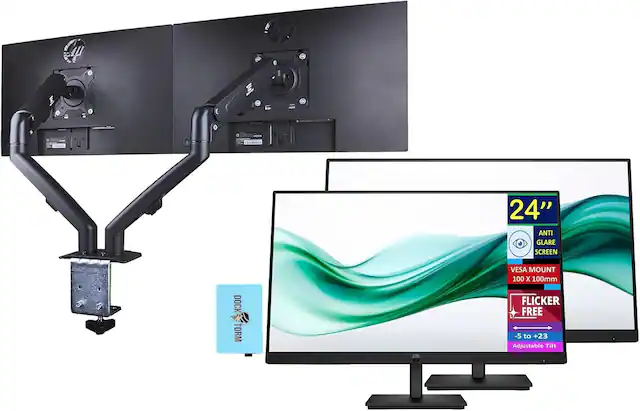 24" Anti Glare Screen
VESA Mount 100 x 100mm
Dock Torm
Flicker Free
-5 to +23 Adjustable Tilt
