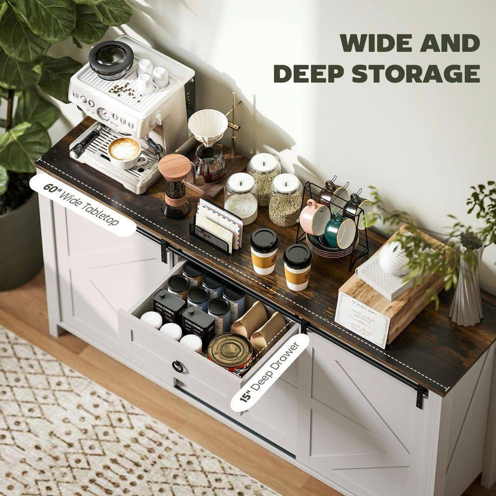 WIDE AND DEEP STORAGE

60" Wide Tabletop

15" Deep Drawer
