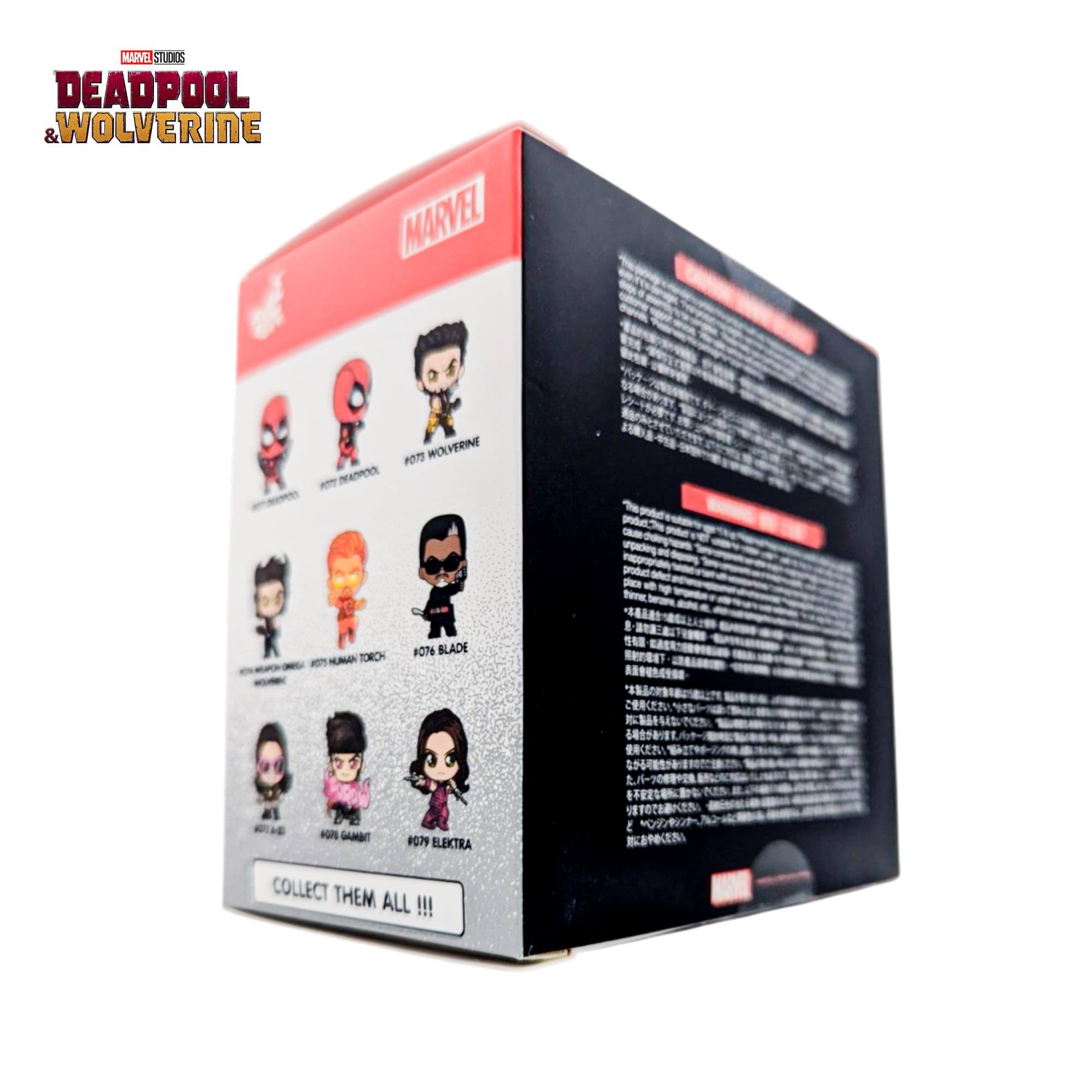 MARVEL STUDIOS DEADPOOL & WOLVERINE MARVEL - NAOO POTO WOLVERINE a0m - TORCH P0T6 BLADE AMBT ELEXTRA E COLLECT THEM ALL !!!