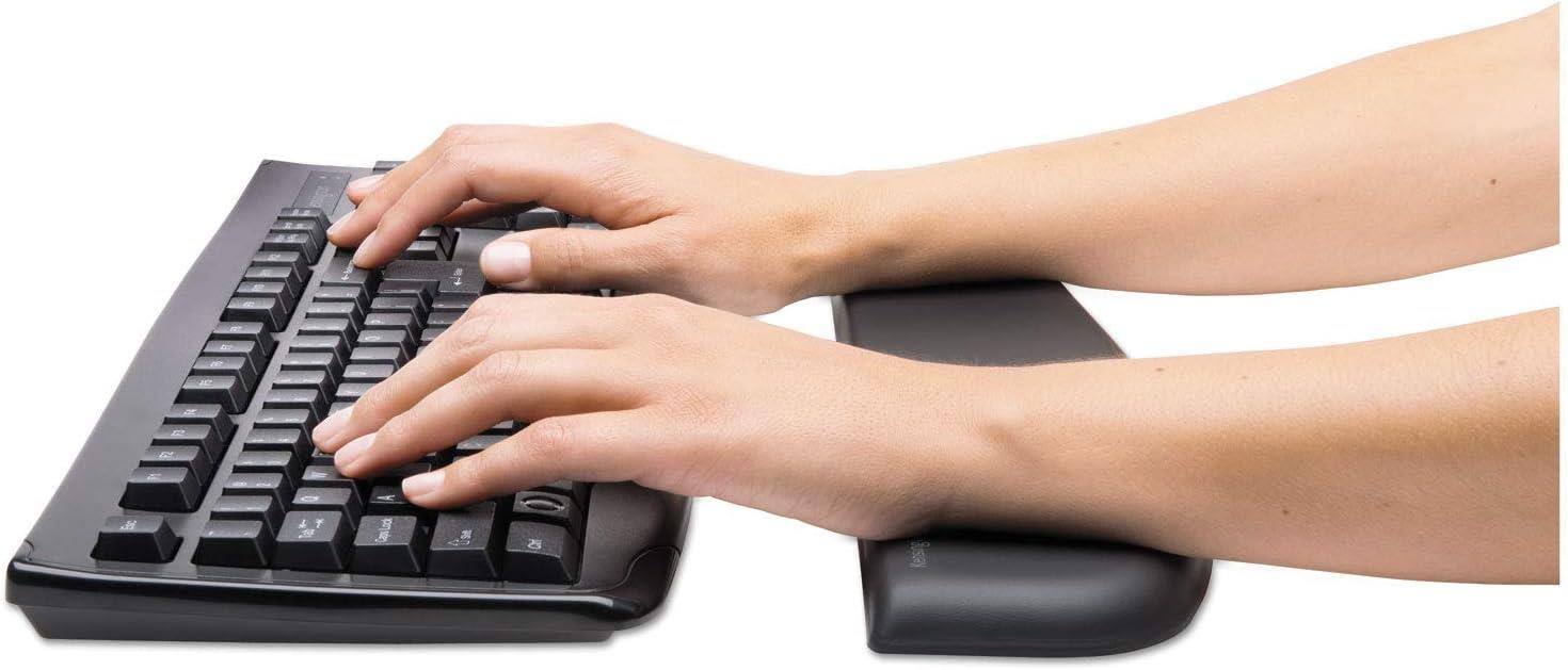 Back. Kensington - Kensington ErgoSoft Wrist Rest for Standard Keyboards - 0.60" Height x 17.52" Width x 3.98" Depth - Gel, Rubber - Skid - White.