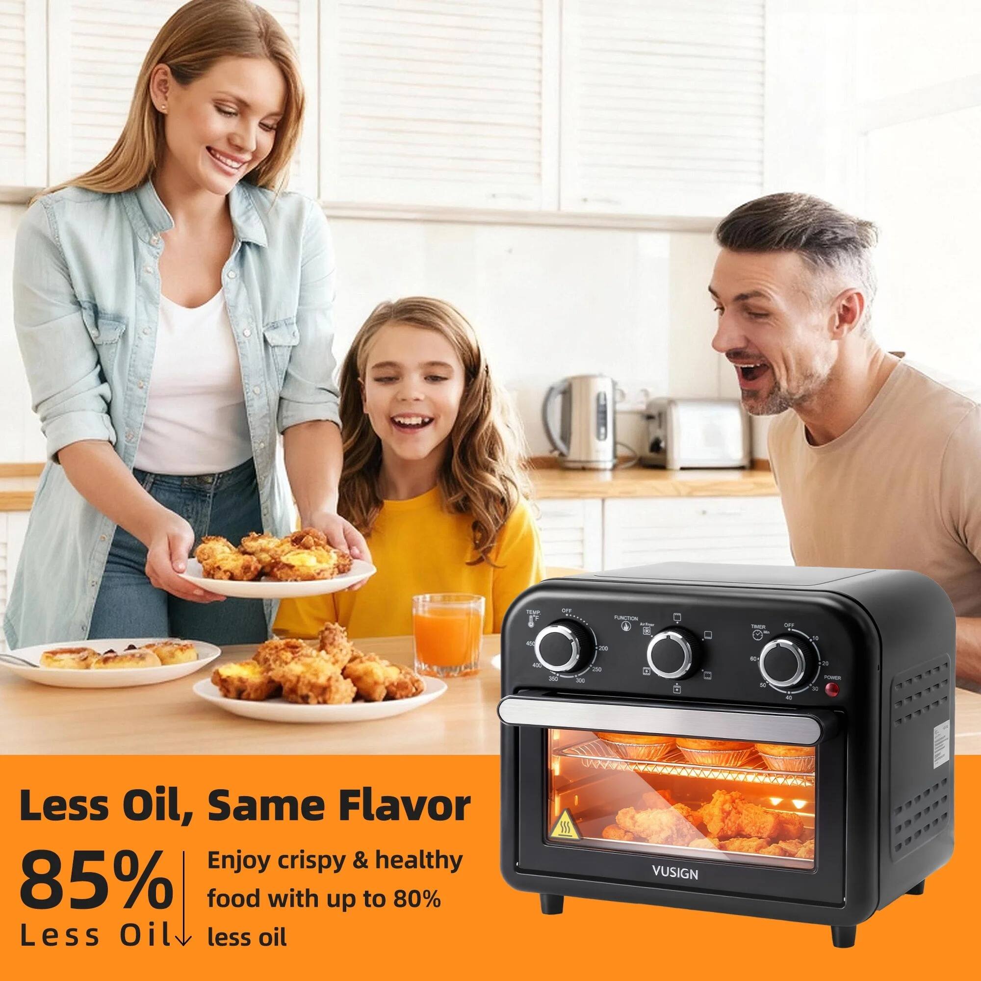 Less Oil, Same Flavor

85% Less Oil

Enjoy crispy & healthy food with up to 80% less oil

VUSIGN