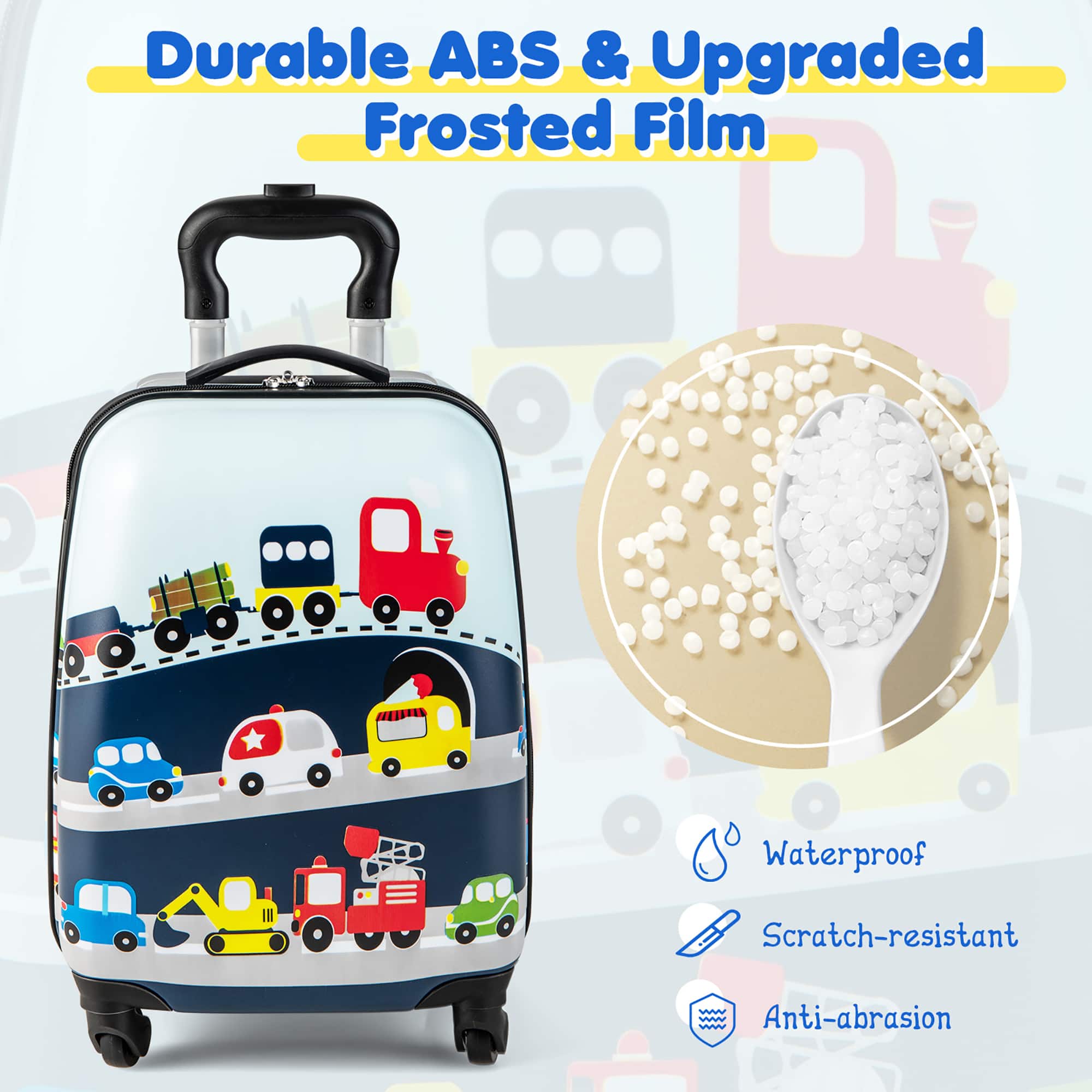 Durable ABS & Upgraded Frosted Film Waterproof Scratch-resistant Anti-abrasion