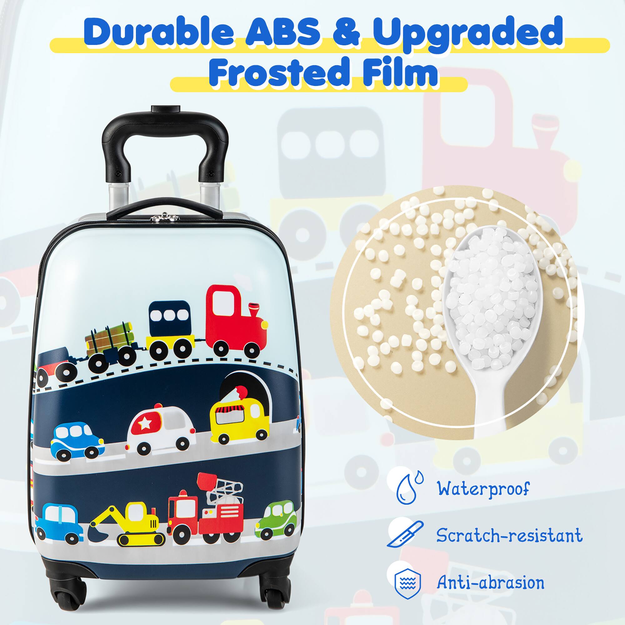 Durable ABS & Upgraded Frosted Film Waterproof Scratch-resistant Anti-abrasion