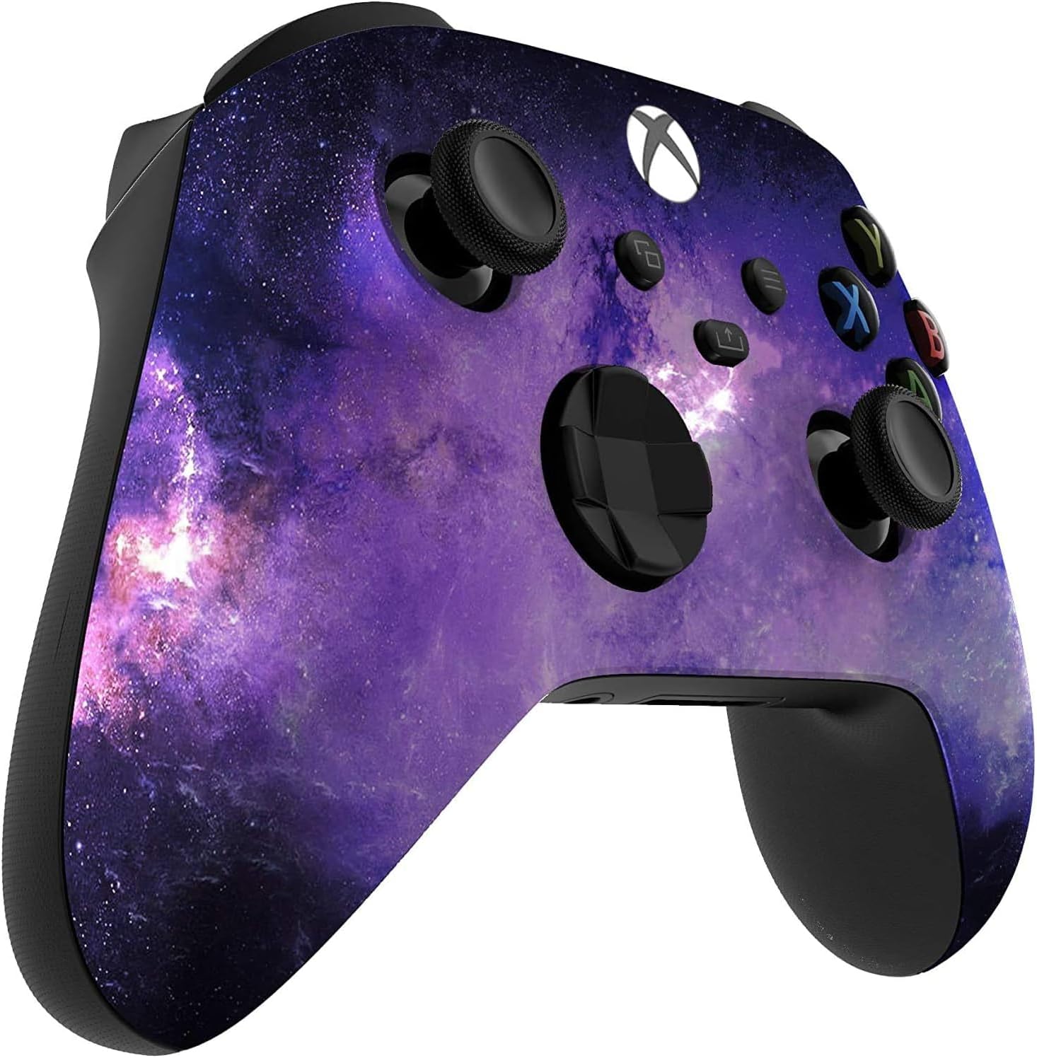 Left. Custom Controllerzz - Custom Wireless Controller for Xbox Series X|S, Xbox One, & PC - Galaxy.