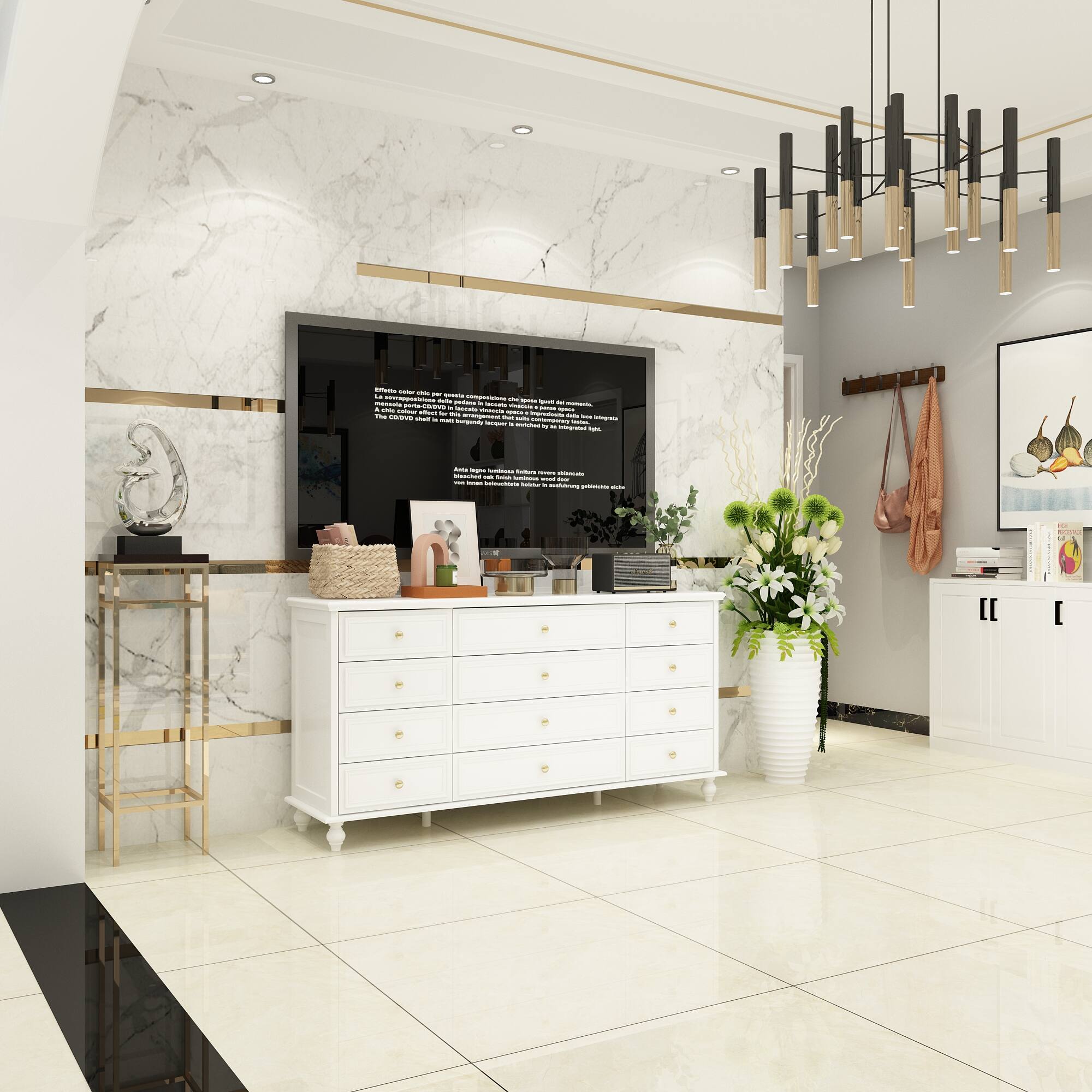 Alt View 9. FUFU & GAGA - FUFU&GAGA 12 - Drawer Silent Dresser: Spacious & Quiet Storage Solution - White.