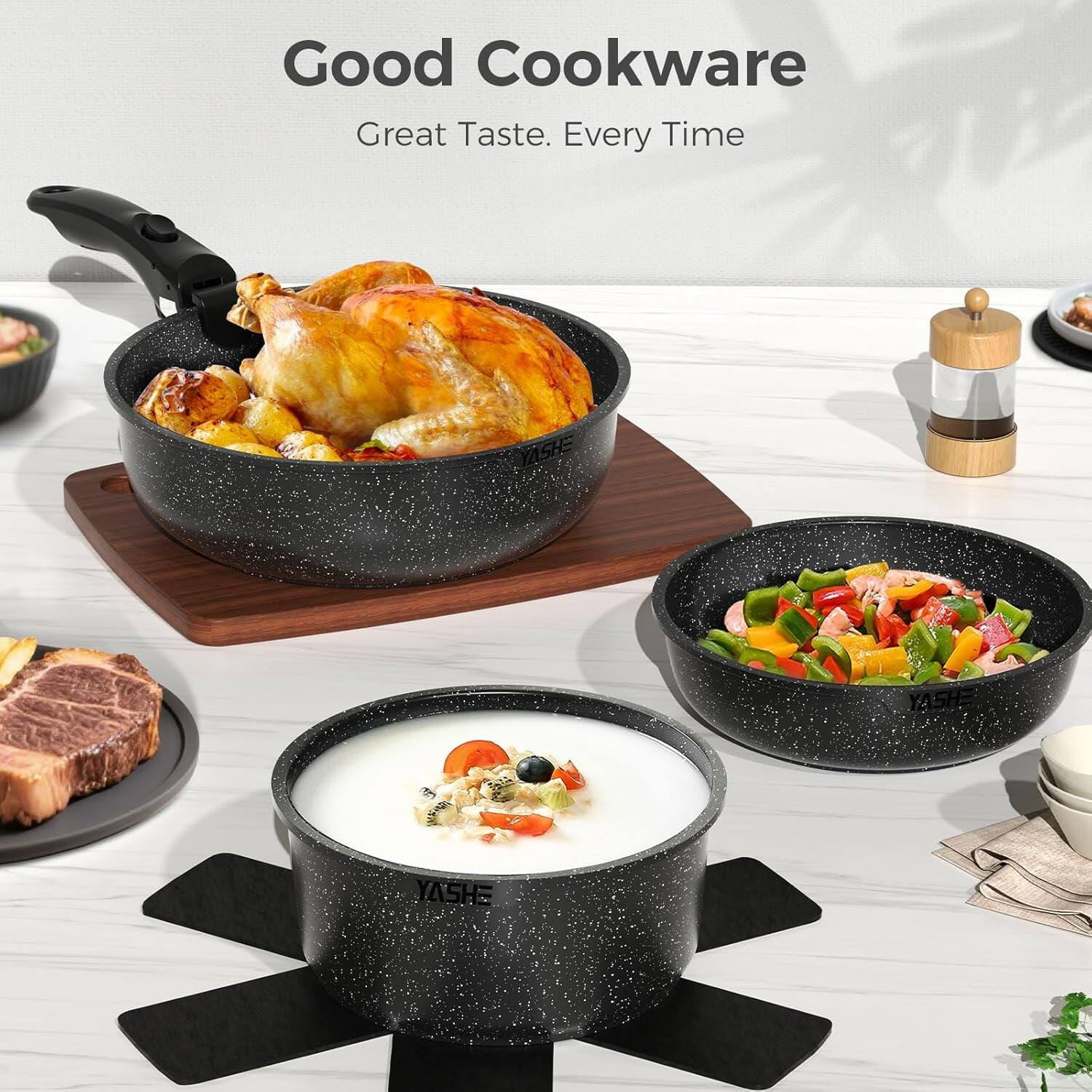 Good Cookware Great Taste. Every Time

YASHE