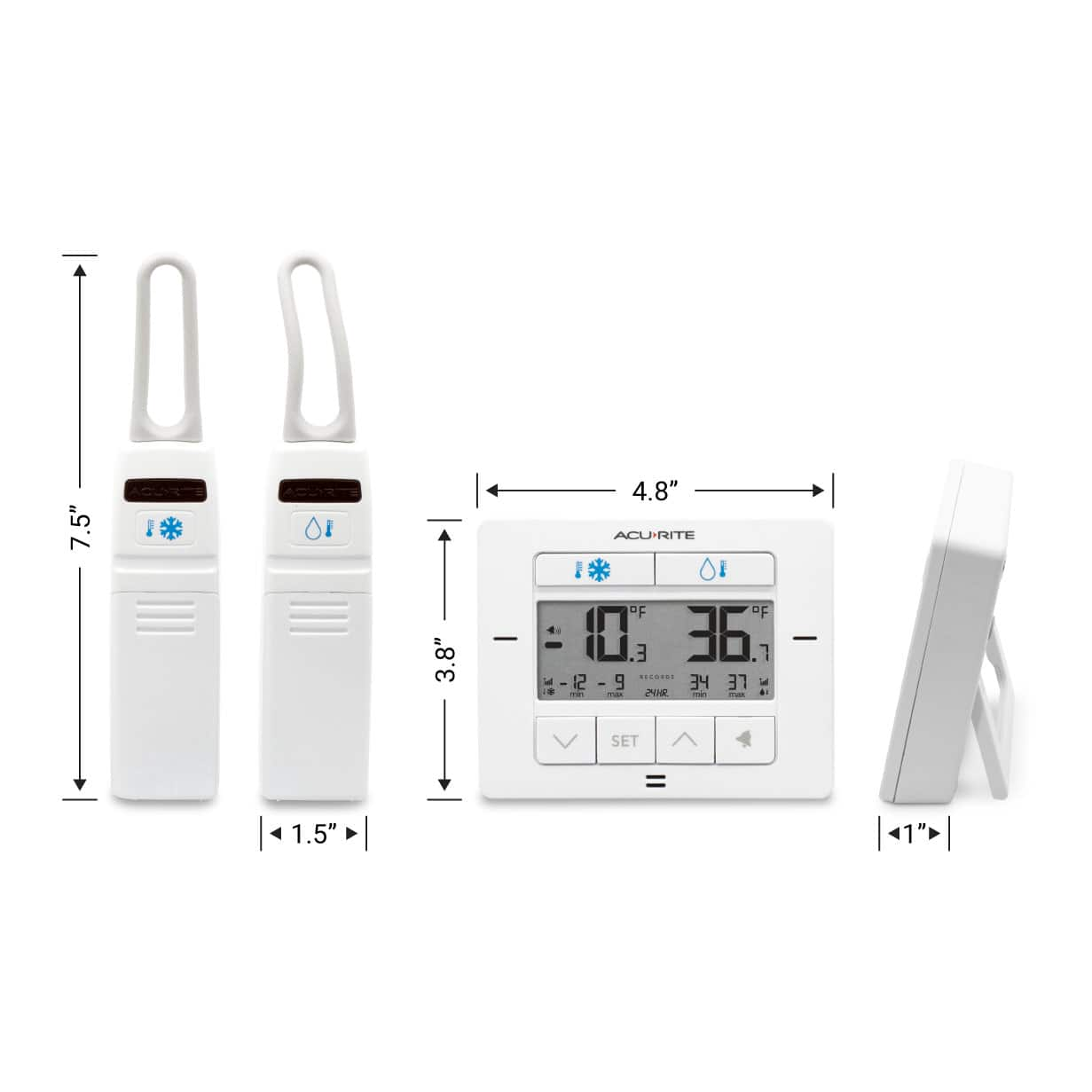 Acurite digital refrigerator & deals freezer thermometer 00986a2