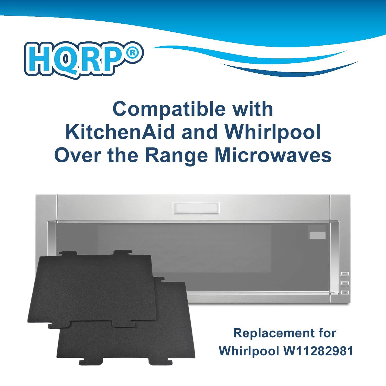 HQRP® Compatible with KitchenAid and Whirlpool Over the Range Microwaves  
Replacement for Whirlpool W11282981