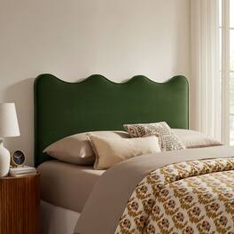 Athena Upholstered Headboard by Modway - Moss Green