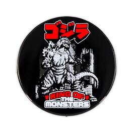 SalesOne LLC - Godzilla "King Of The Monsters" Round Enamel Pin - Black
