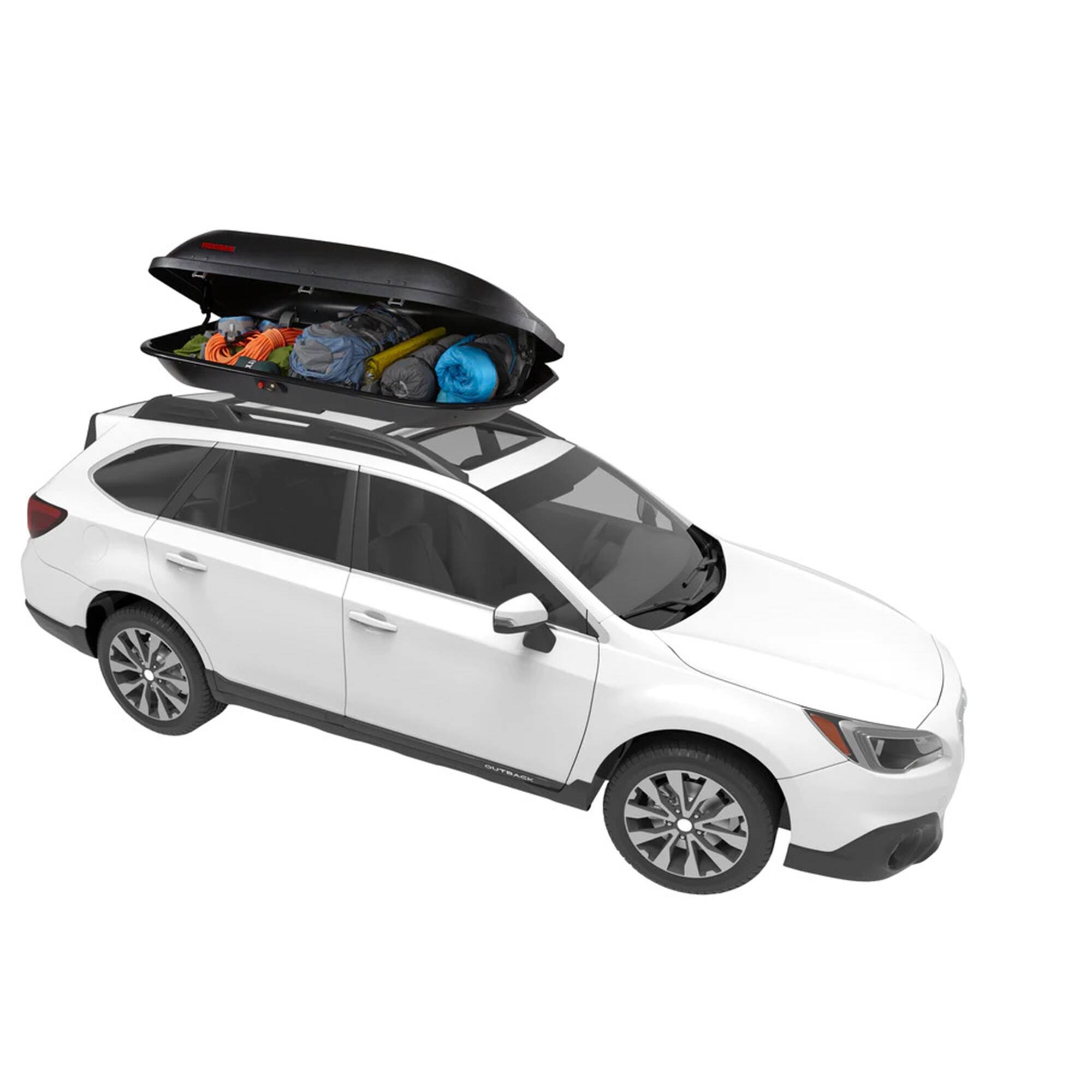 Alt View 7. Yakima - Yakima RocketBox Pro 14 Roof Cargo Box Carrier for StreamLine Crossbar, Black - Black.