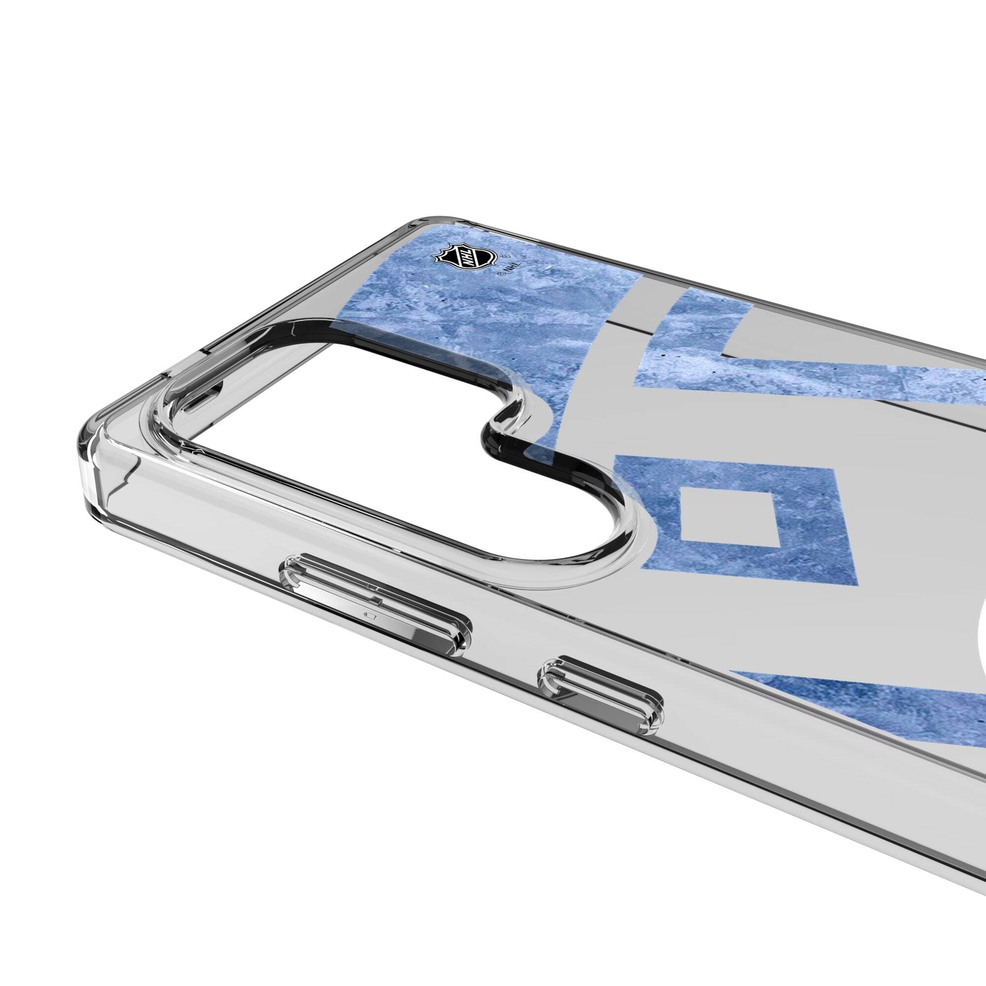 Alt View 2. Keyscaper - Montreal Canadiens Galaxy Clear Ice Case - S22 - Multicolor.