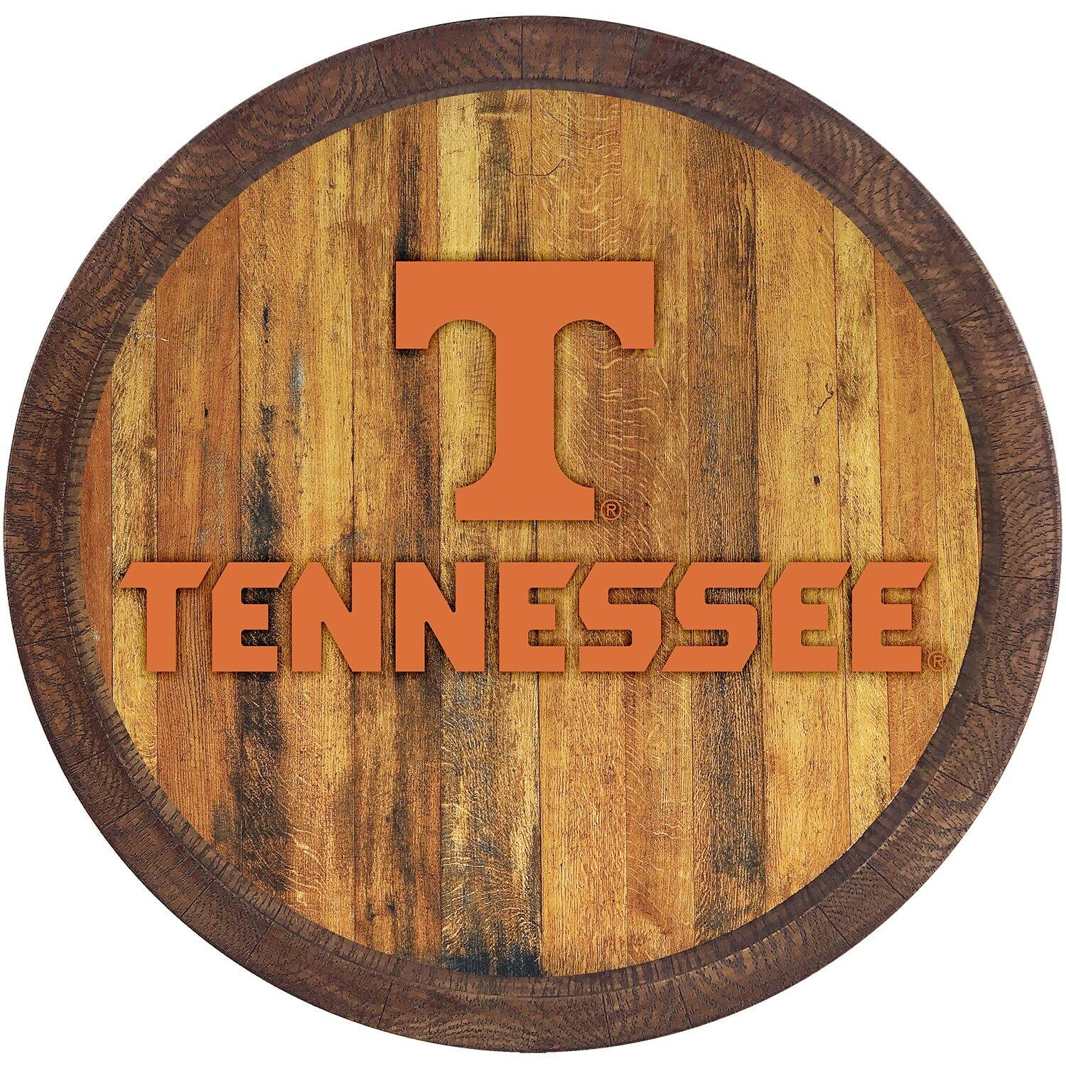 Tennessee Volunteers 21'' x 21'' Color Logo Faux Barrel Top Sign