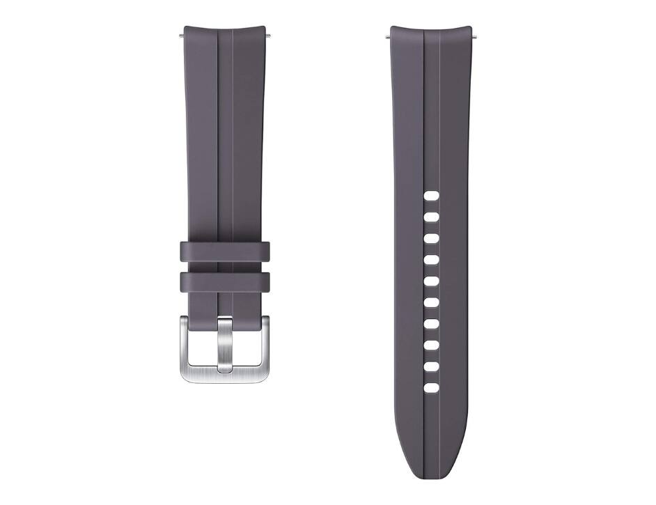 Front. Samsung - Samsung Ridge Sport Band 20 MM | Color: Gray - Gray.
