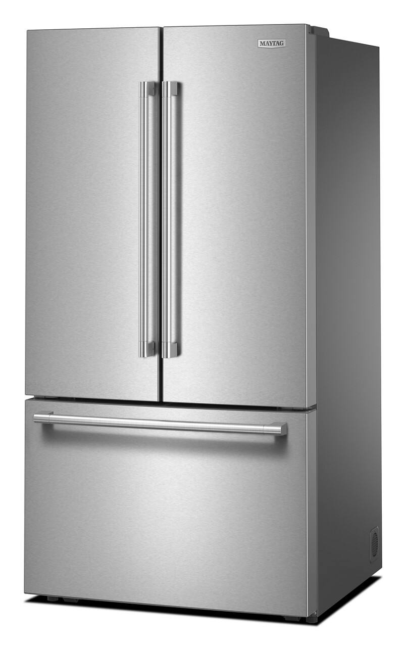Alt View 22. Maytag - Maytag - Maytag 31 Cu. Ft. XL Capacity French Door Bottom Mount Refrigerator with Ice + Water - Fingerprint-Resistant Stainless Finish.