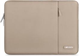 mosiso - Laptop Case 13-13.3 inch Laptop Sleeve Fit with MacBook Air/Pro 13/Pro 14 HP Dell ASUS Lenovo Sleeve Bag with Pocket - Taupe Brown
