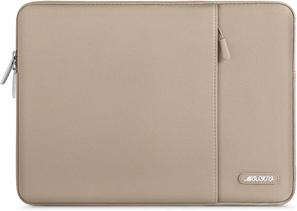 Front. mosiso - Laptop Case 13-13.3 inch Laptop Sleeve Fit with MacBook Air/Pro 13/Pro 14 HP Dell ASUS Lenovo Sleeve Bag with Pocket - Taupe Brown.