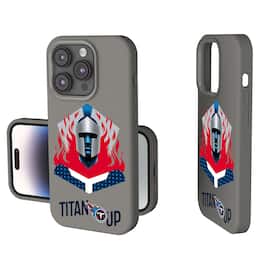 Keyscaper - NFL - Tennessee Titans 2024 Illustrated Limited Edition Soft Touch iPhone Case - 14 - Gray
