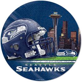 WinCraft - Seattle Seahawks Round 500-Piece Puzzle - Multicolor