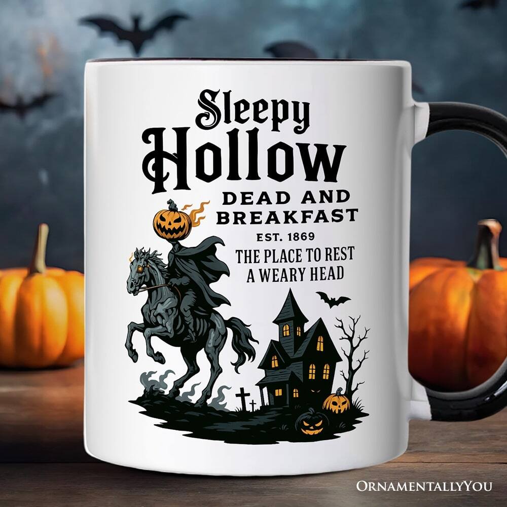 Sleepy Hollow  
DEAD AND BREAKFAST  
EST. 1869  
THE PLACE TO REST A WEARY HEAD  

ORNAMENTALLY YOU