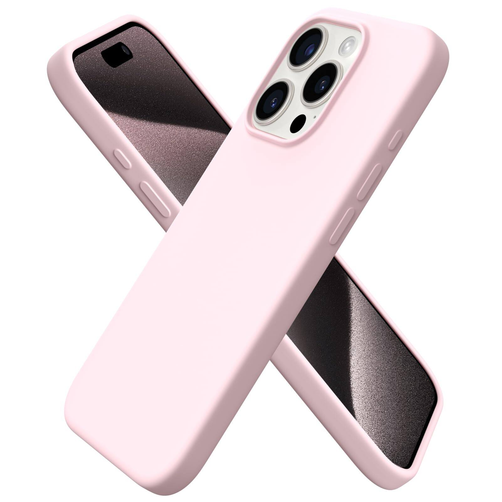 Alt View 1. Ornarto - ORNARTO Vortuxe for AirPods Pro 3 Case and Silicone for iPhone 15 Pro Case in Chalk Pink - Chalk Pink.