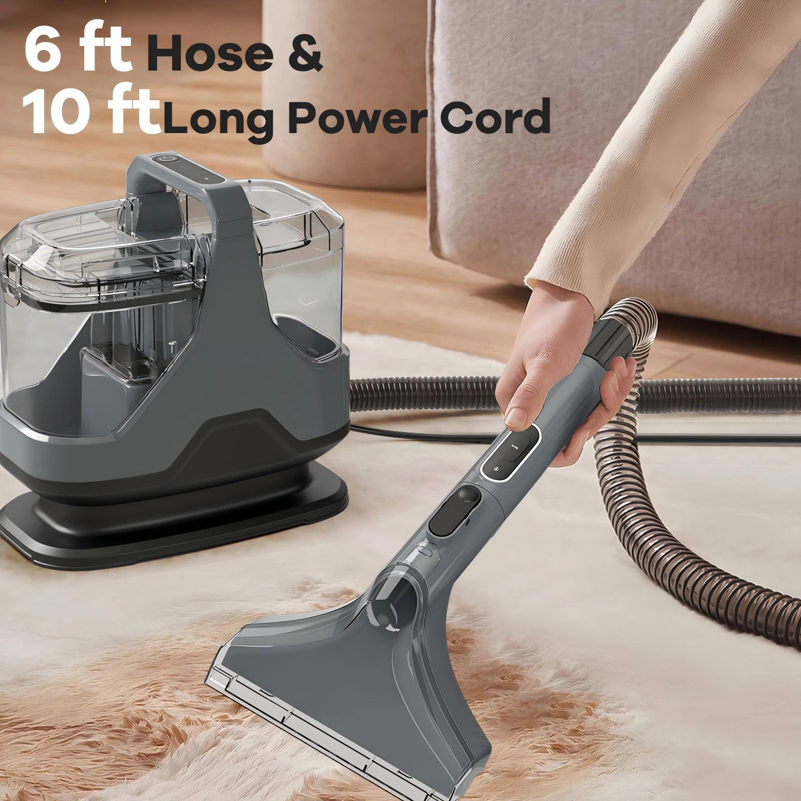 6 ft Hose & 10 ft Long Power Cord