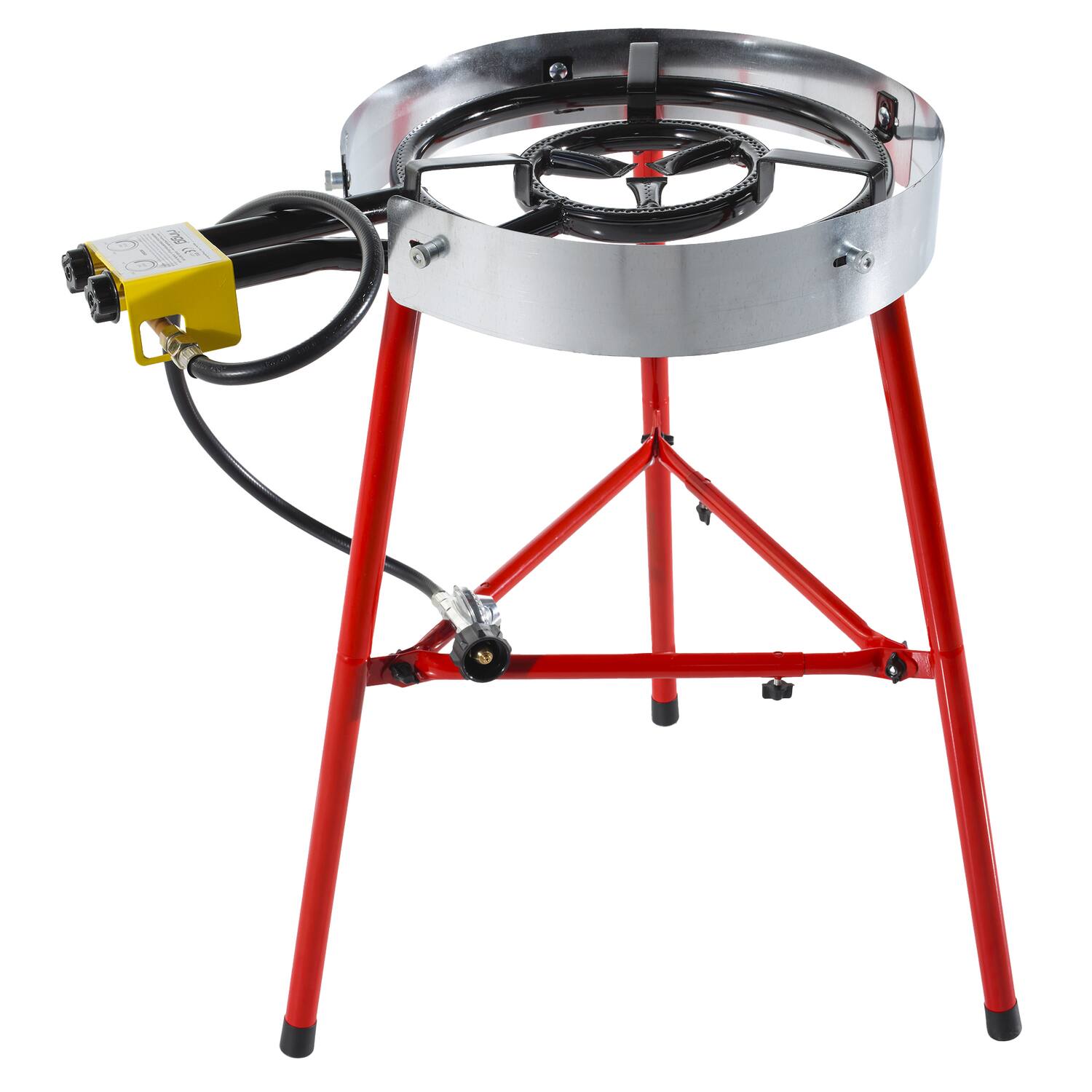 Alt View 1. Ringg - Chef Series Classic Kit with Paella Pan, Dual Gas Burner, Stand for 16 Servings - Multicolored.