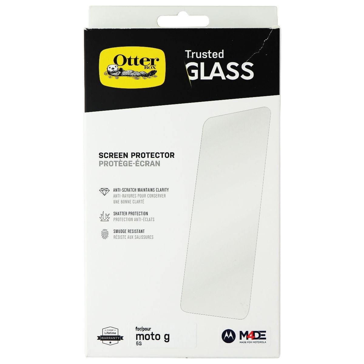 OtterBox - Trusted Glass Screen Protector for Motorola Moto G 5G (2022) - Clear price history on PriceWatchPro