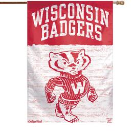 WinCraft - Wisconsin Badgers 28" x 40" College Vault Single-Sided House Banner - Multicolor