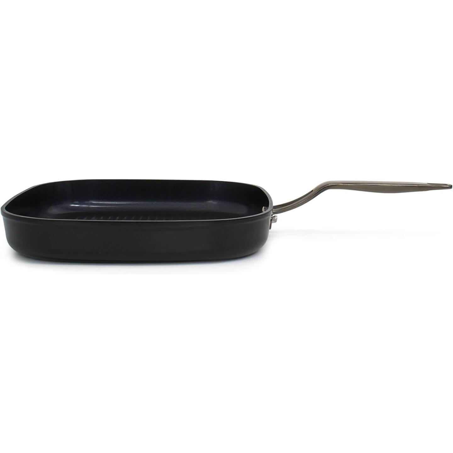 Alt View 1. BLU - Blu. Cookware 11” Nonstick Grill Pan Griddle, Non-Toxic - Black.