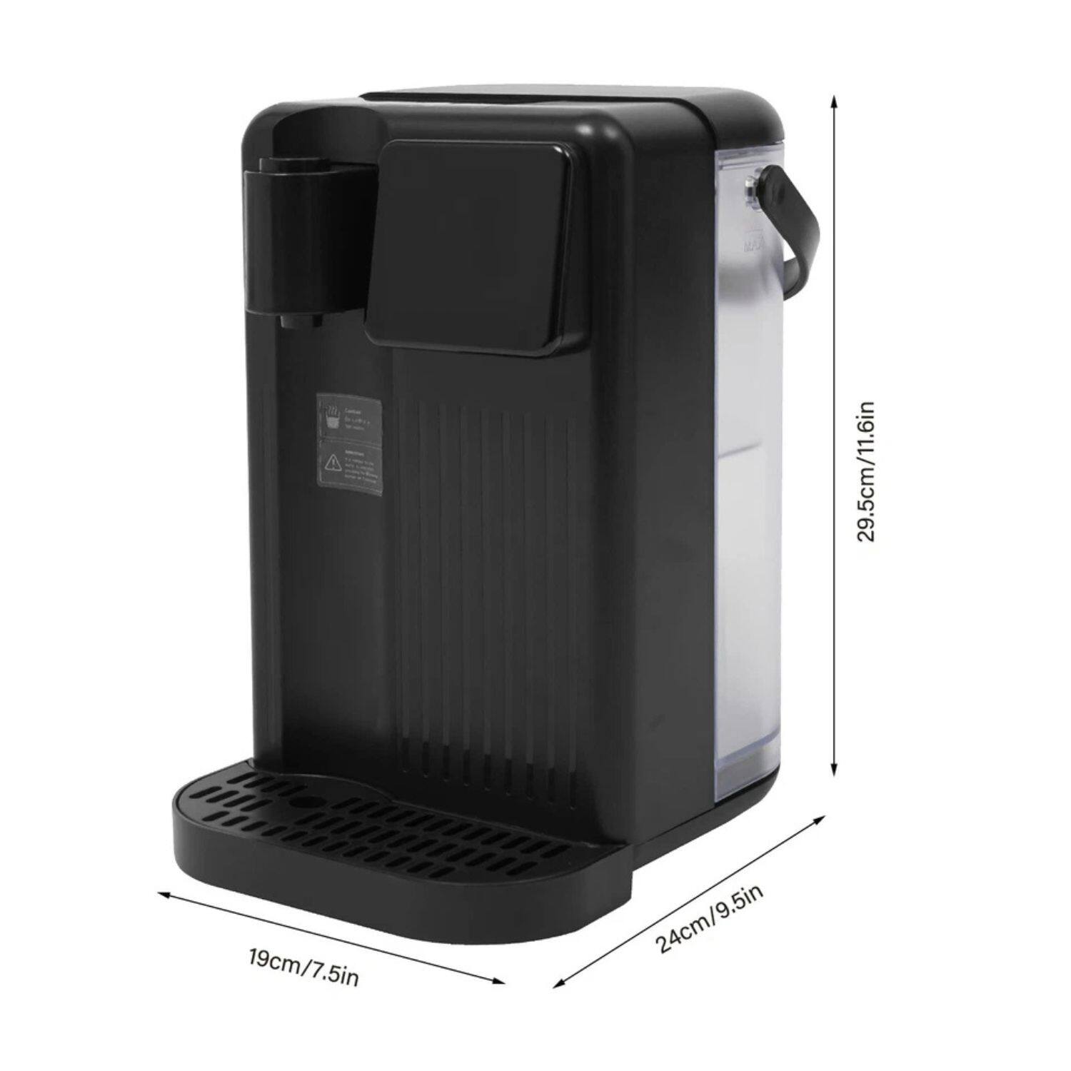 29.5cm/11.6in  
19cm/7.5in  
24cm/9.5in