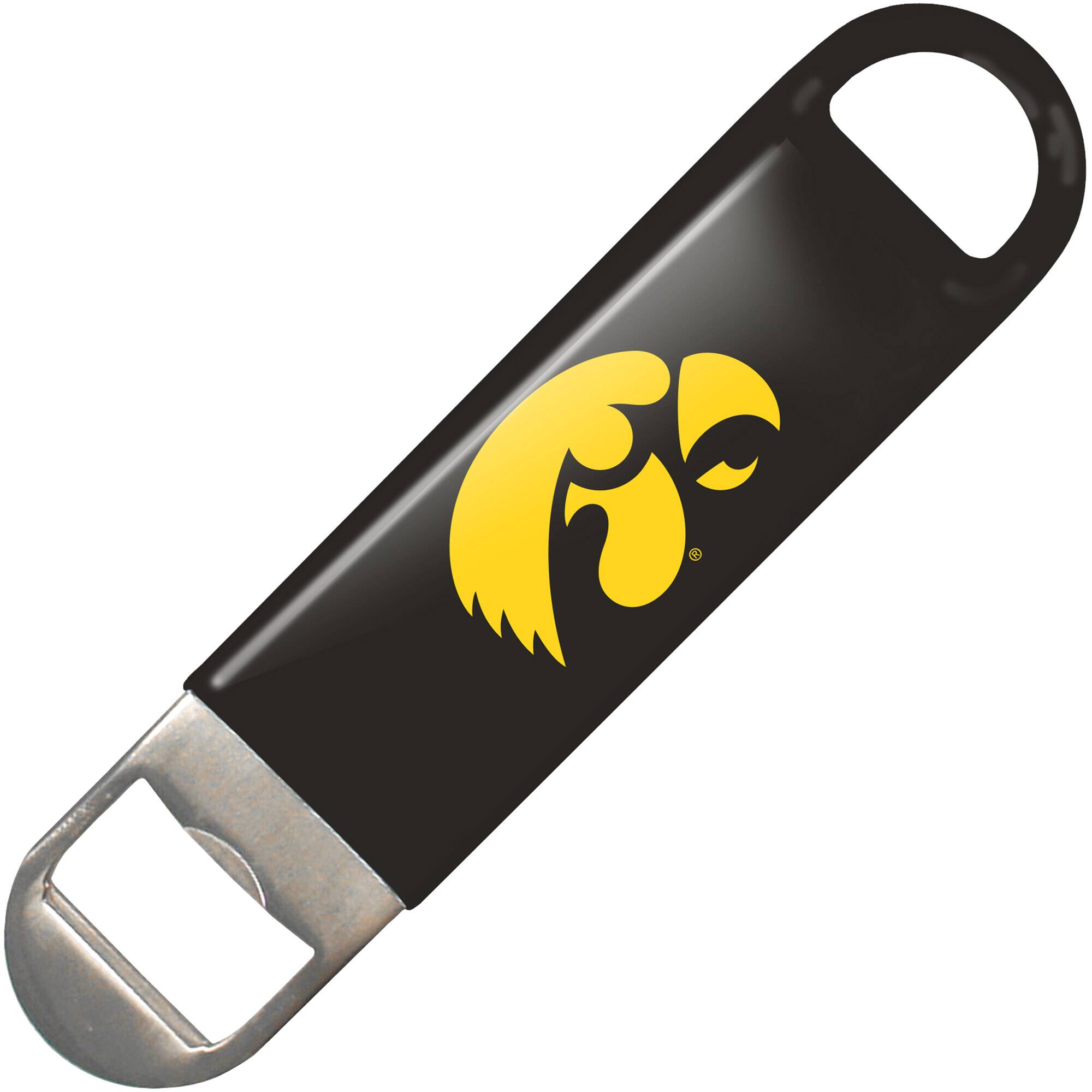 Front. Logo Brands - Iowa Hawkeyes Vinyl Bottle Opener - Multicolor.
