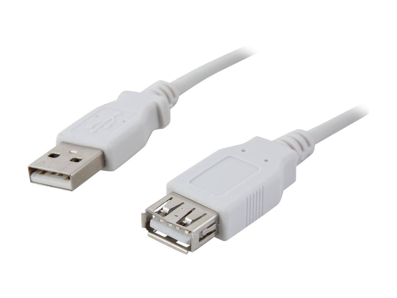 Front. Nippon Labs - Nippon Labs Beige 3 ft. USB cable A/Male to A/Female extension USB cable  Model USB-3-MF.