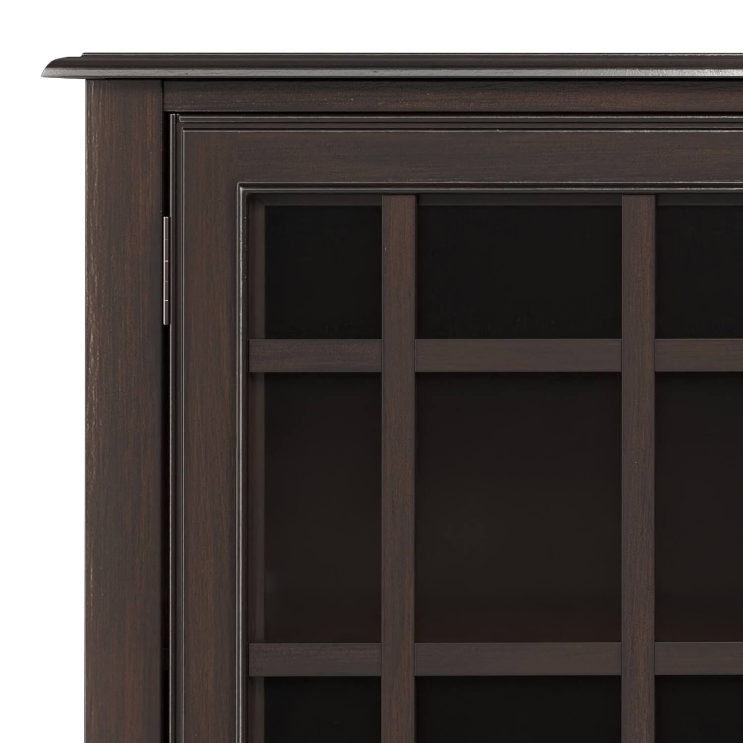 Alt View 5. Simpli Home - Connaught SOLID WOOD 60 inch Wide Traditional Wide Storage Cabinet Buffet in Chestnut Brown - Chestnut Brown.
