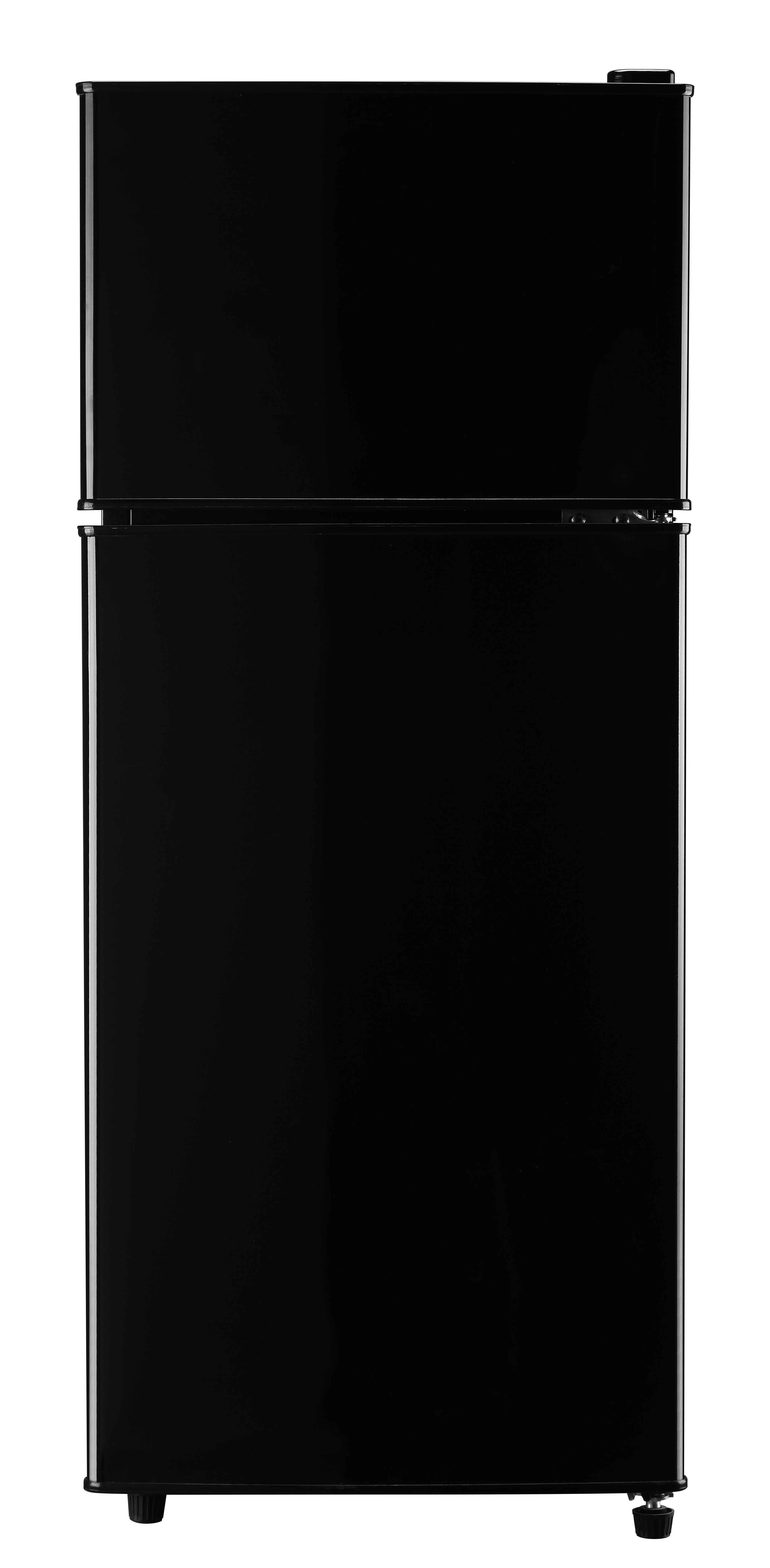 Alt View 4. Loheer - 3.2 Cu. Ft. 2-Door Compact Mini Fridge with Separate Freezer & LED Light - BLACK.