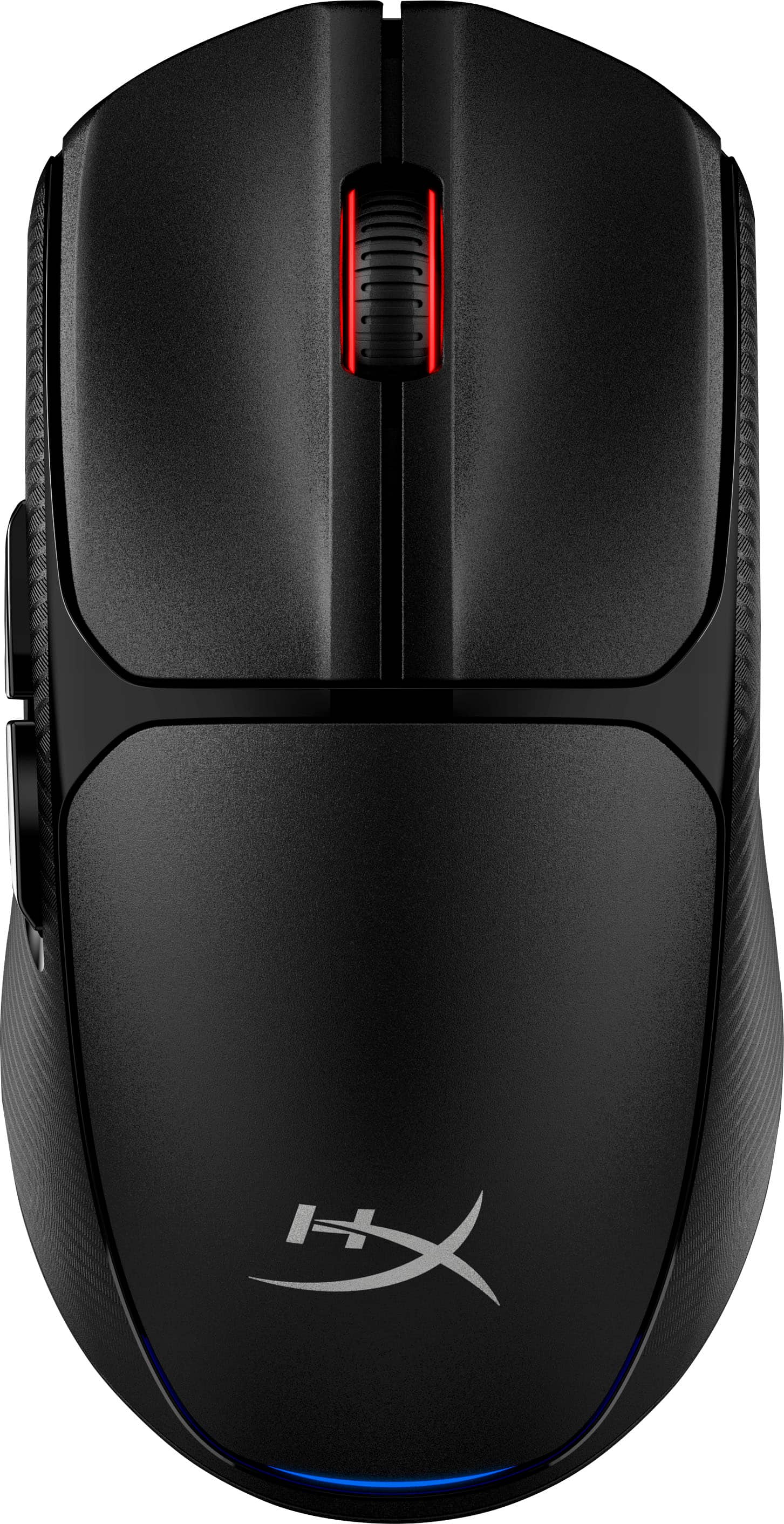 Front. HyperX - Pulsefire Fuse Lightweight Wireless Optical Gaming Mouse with RGB Lighting - Black.