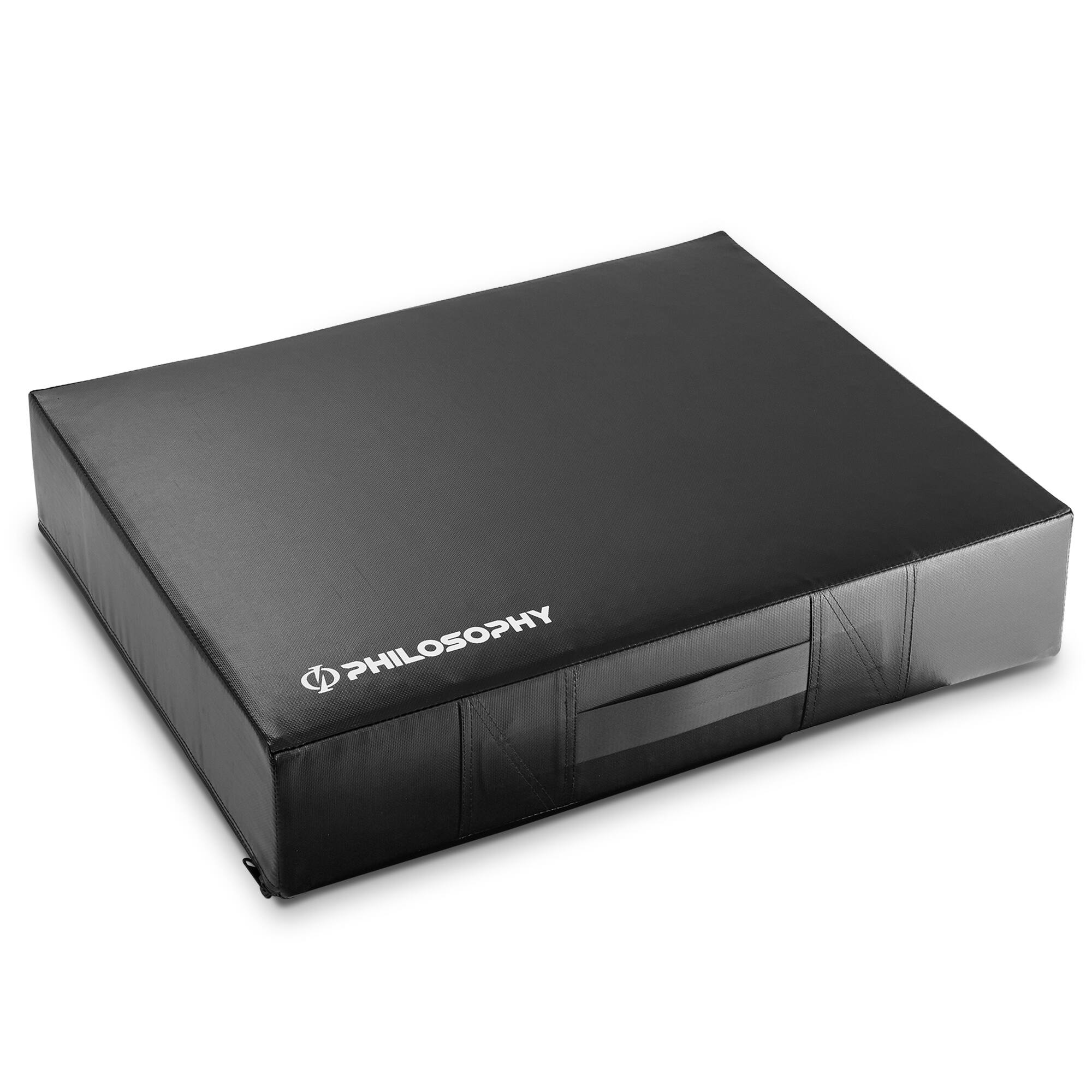 Alt View 1. Philosophy Gym - Weightlifting Crash Drop Pads 24 x 30 x 6-in Thick - Set of 2 Pads - Black.