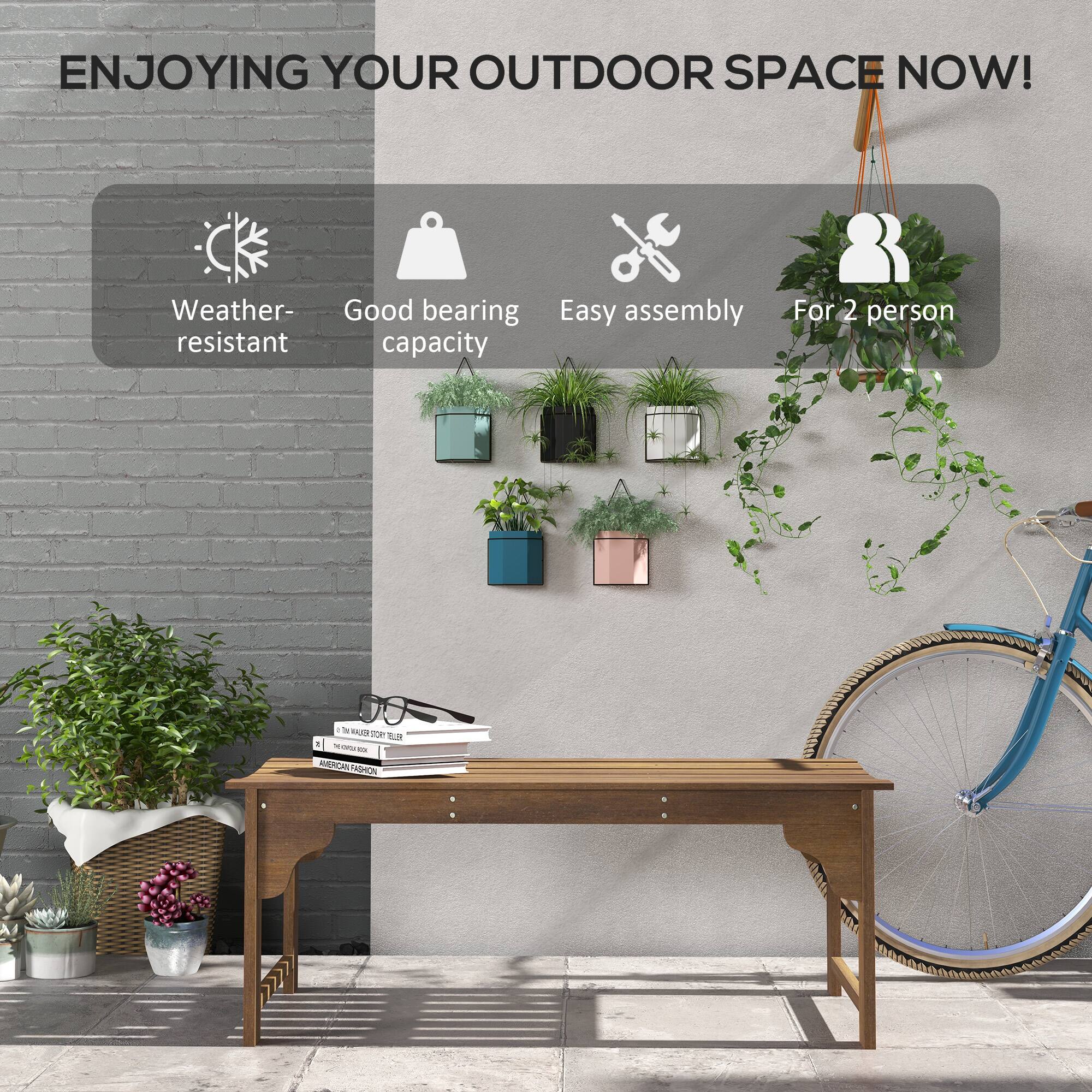 ENJOYING YOUR OUTDOOR SPACE NOW! Weather-resistant Good bearing capacity Easy assembly For 2 person