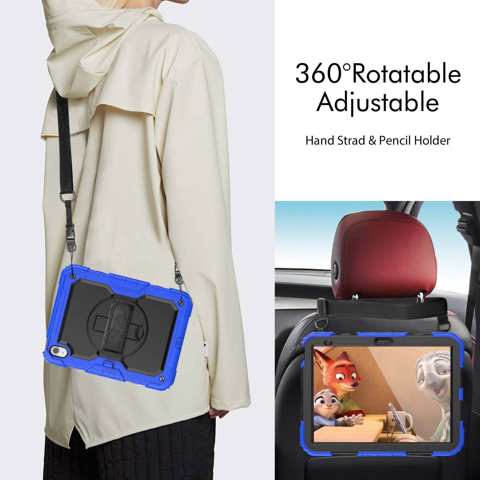 360° Rotatable Adjustable Hand Strad & Pencil Holder