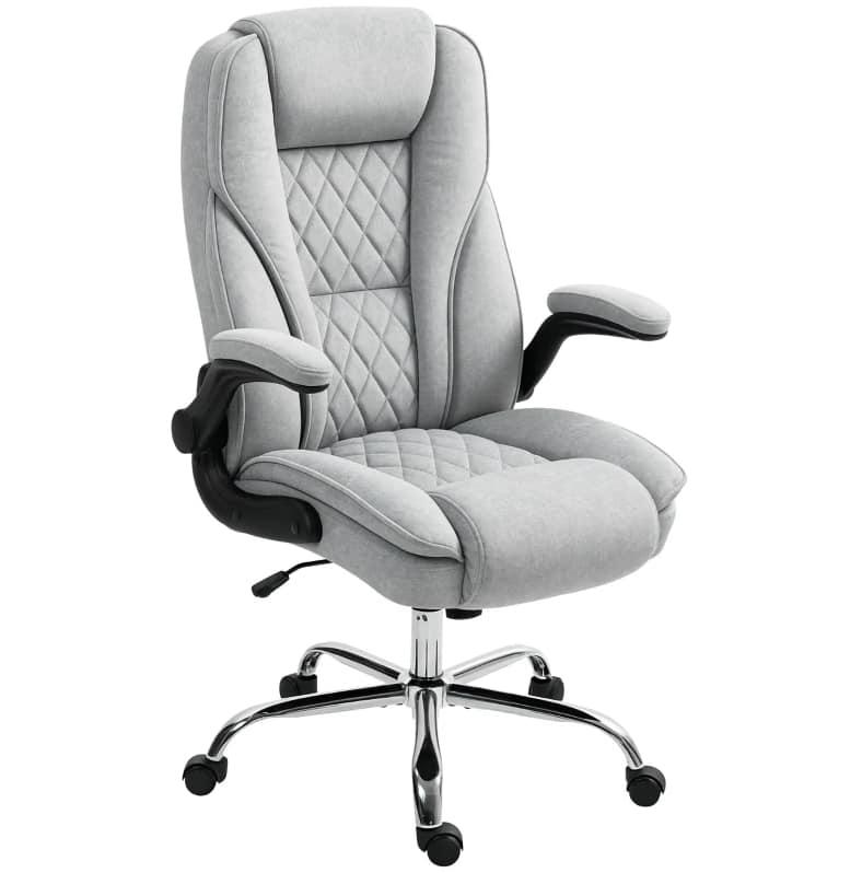 Forest'nSky - Grey High-Back Office Chair, Adjustable Ergonomic Design for Home & Office - Gray