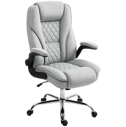 Front. Forest'nSky - Grey High-Back Office Chair, Adjustable Ergonomic Design for Home & Office - Grey.