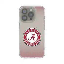 Keyscaper - NCAA - Alabama Crimson Tide Linen Logo iPhone Clear Case - 15 - Multicolor
