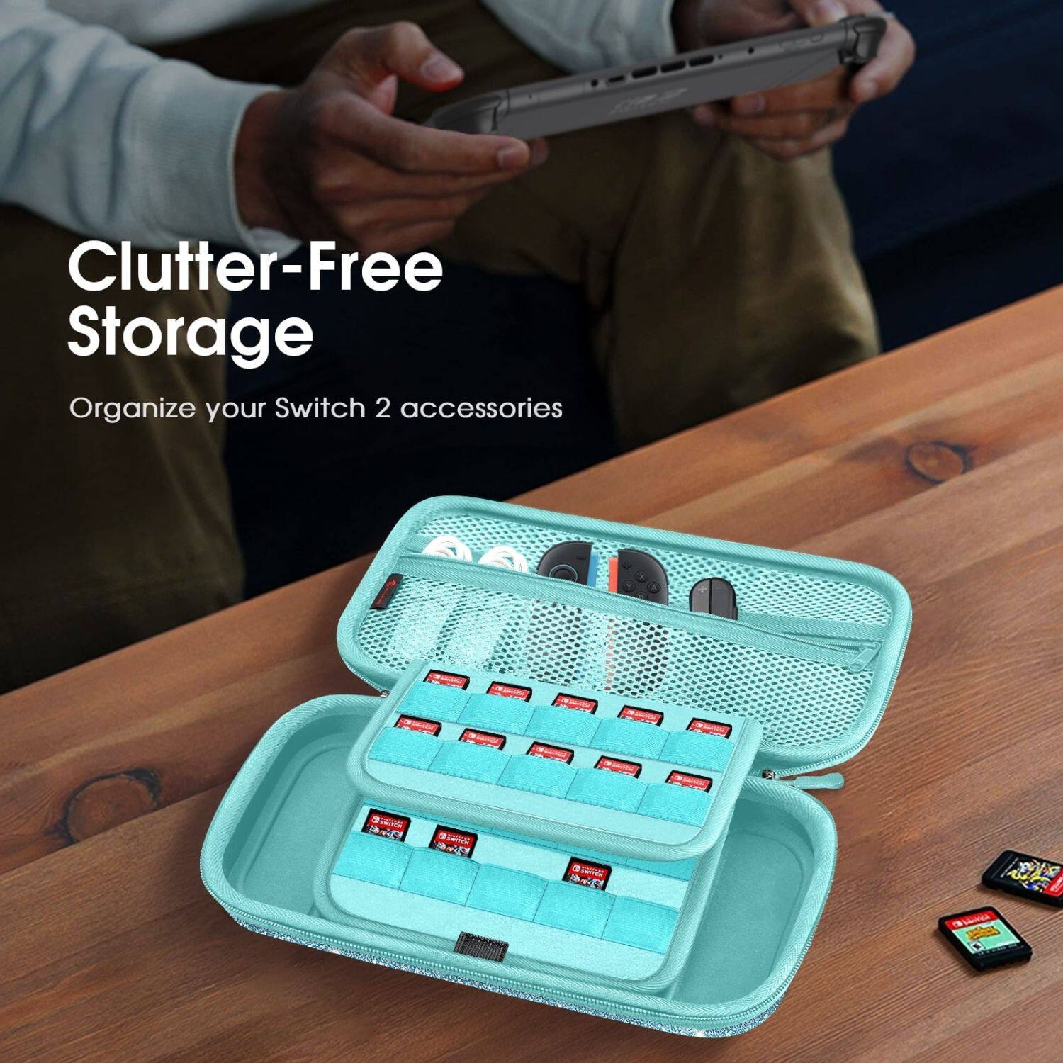 Clutter-Free Storage  
Organize your Switch 2 accessories
