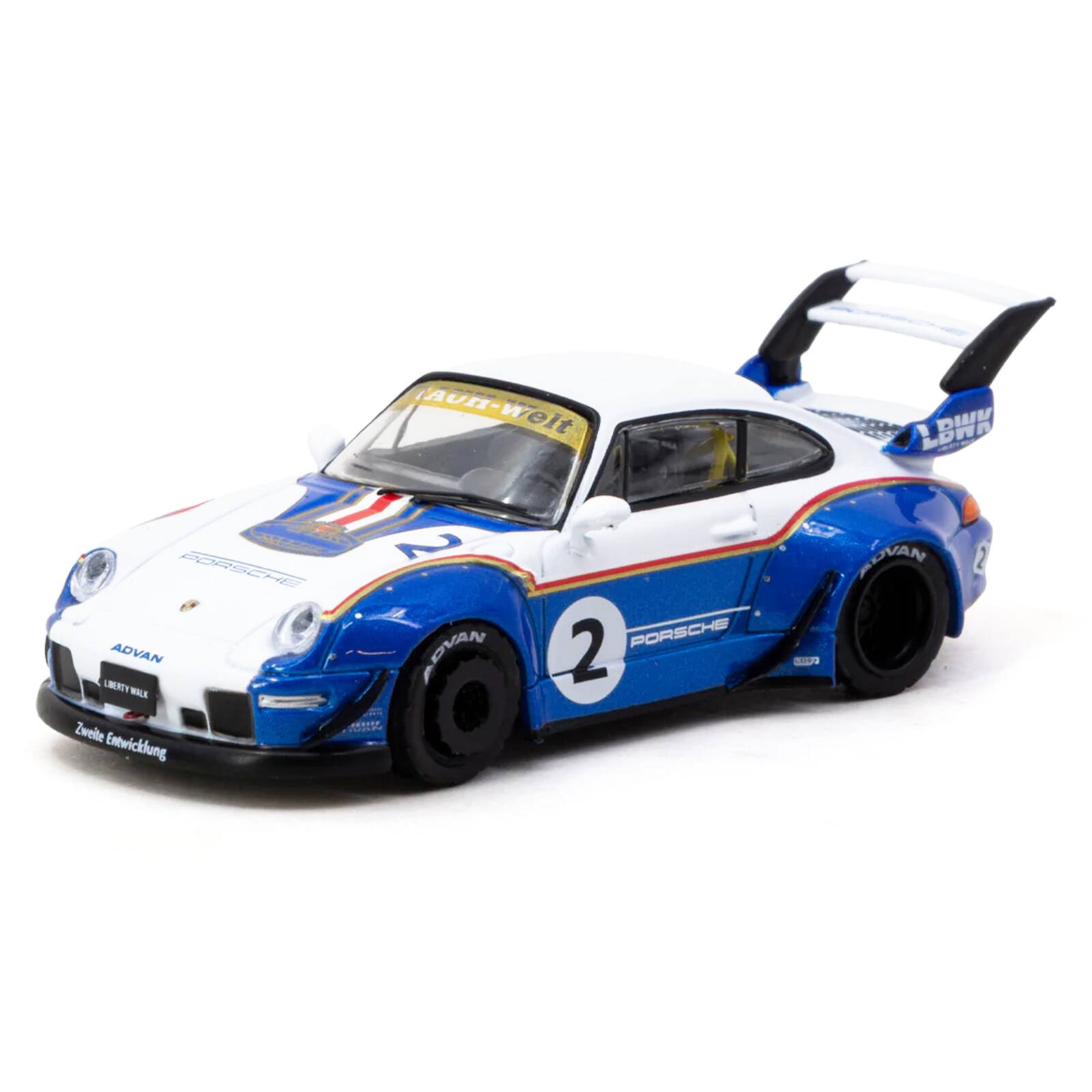 TAUH-Weit TAUH  
LOWN DWV  
PORSCHE ADVAN LIBERTY WALK Zweite Entwicklung  
2 ADVAN  
2 PORSCHE  
ADVAN 197